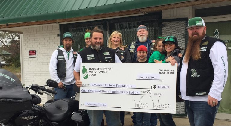 Local Motorcycle Group Donates to Maddox Hill Center - Crowder College